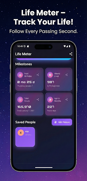 Life Meter: Age & Countdown Screenshot 2