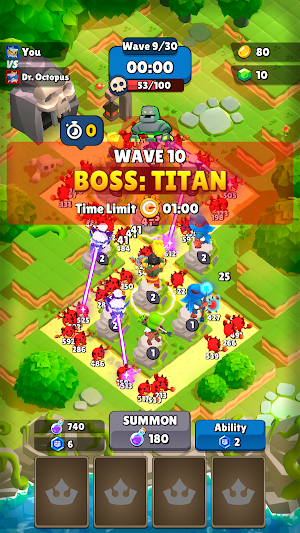 Royal Wars: TD Merge Battles Screenshot 2