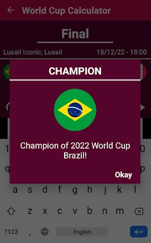 World Cup 2022 - Bracket - Calculator (Qatar) Screenshot 1