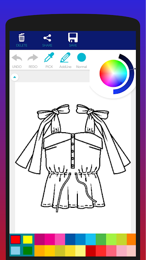 Fashion Designs Coloring Book Screenshot 1