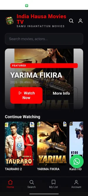India Hausa Movies TV Screenshot 0