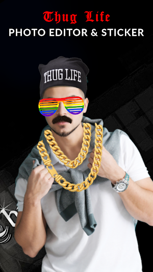 Thug Life Sticker Photo Editor Screenshot 0
