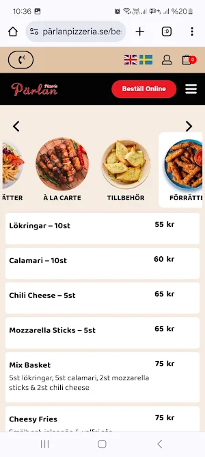 Pärlan Pizzeria Screenshot 1