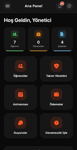 SporTek Spor Okulu Yönetim Screenshot 3
