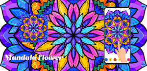 Mandala Flower:Color Master by Number Paint Book Screenshot 2