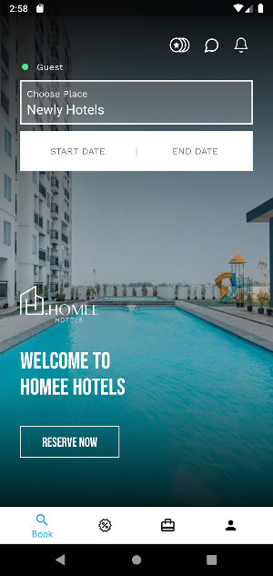 Homee Hotels Screenshot 1