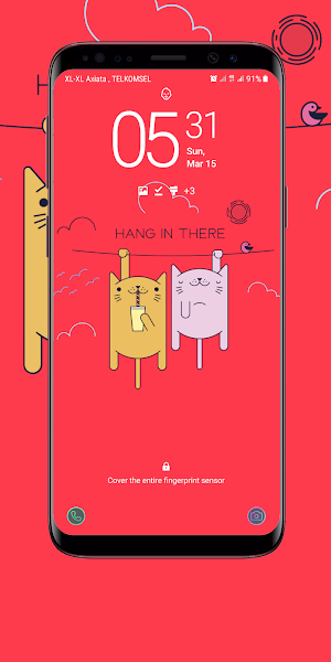 Cute Red Wallpaper Screenshot 1