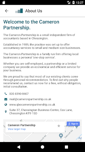 Cameron Partnership Screenshot 1
