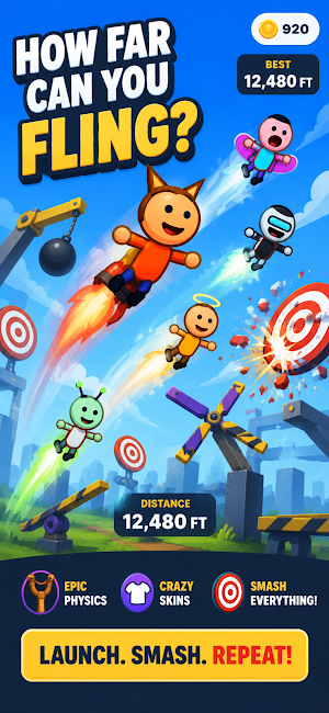 Fling the Human: Slingshot Screenshot 1