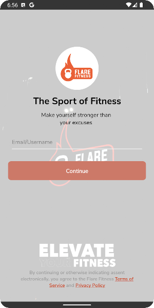 Flare Fitness App Screenshot 1