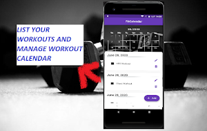 Fitness Workout Calendar Screenshot 1