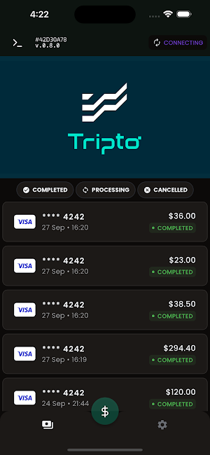 Tripto Terminal Screenshot 1