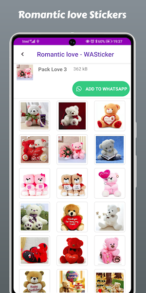 Romantic love - WASticker Screenshot 2