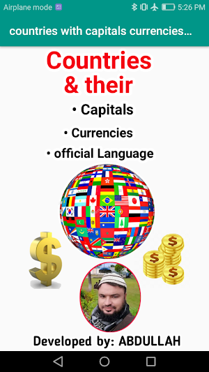 World countries, Capitals, Currencies , languages Screenshot 3