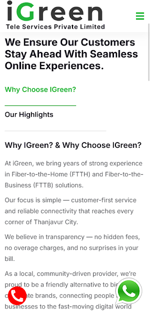 IGREEN TELE SERVICES PVT LTD Screenshot 1