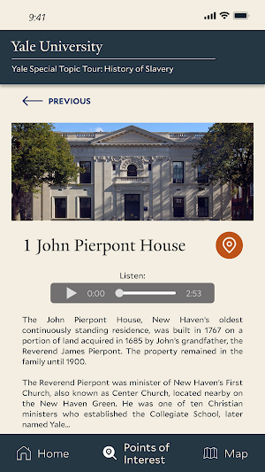 Yale Tour: History of Slavery Screenshot 1