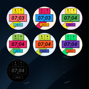 Neobrutalism - watch face Screenshot 2