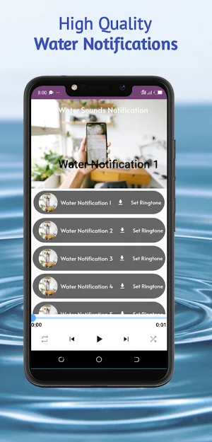 Water Sounds Ringtones sms Screenshot 3