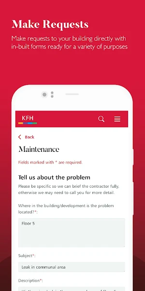 MyBlock KFH Screenshot 2