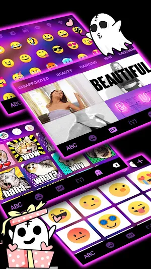 Laser Live 4K Keyboard Background Screenshot 3
