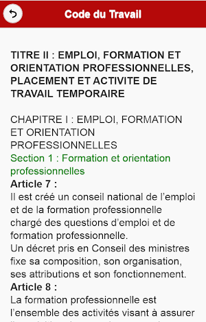 Code du Travail du Burkina Screenshot 1