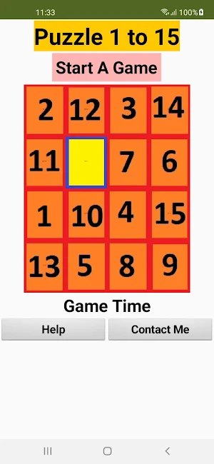 Puzzle 1 to 15 screenshot 1