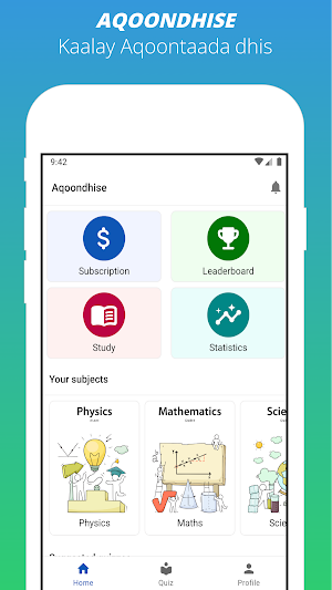 Aqoondhise Education Platform Screenshot 0