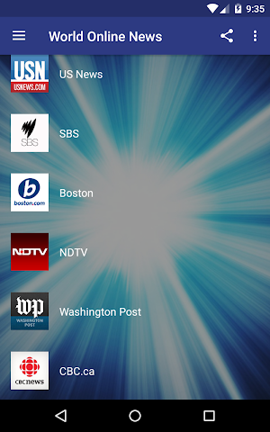 World Online News - International RSS Feeds Screenshot 1