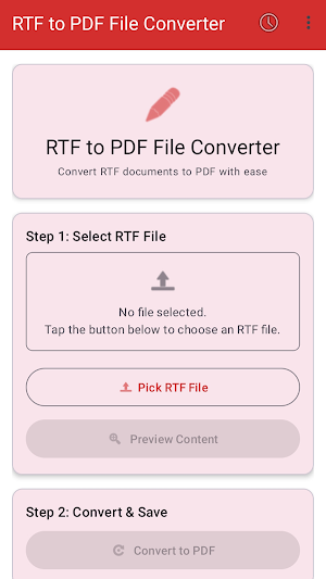 RTF to PDF File Converter Screenshot 0