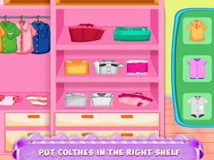 Mom Baby Clothes Washing Laundry Screenshot 3