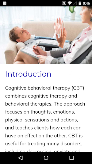 Course of Cognitive Behavioral Therapy Screenshot 1