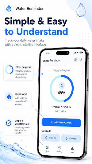 Water Reminder: Drink Water Screenshot 0