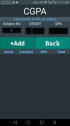 Multi Calculator-MATH/AGE/CGPA Screenshot 3
