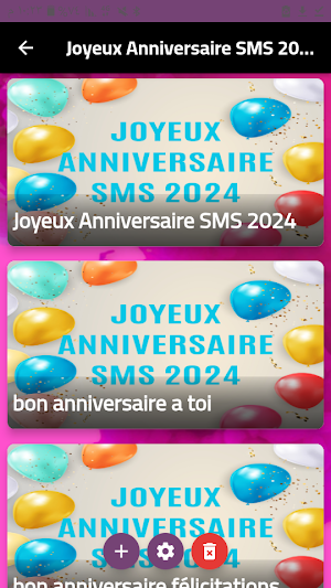 Joyeux Anniversaire SMS 2024 Screenshot 2