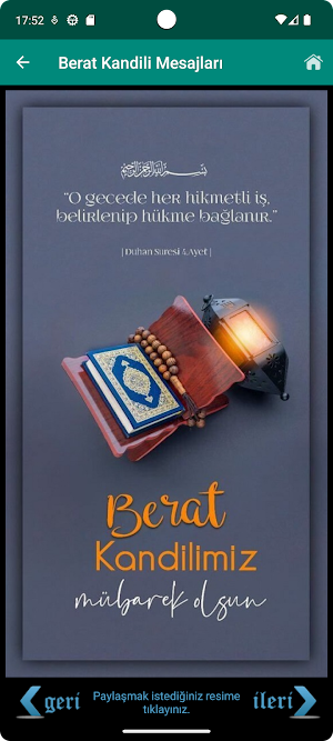Berat Kandili Mesajları Screenshot 1