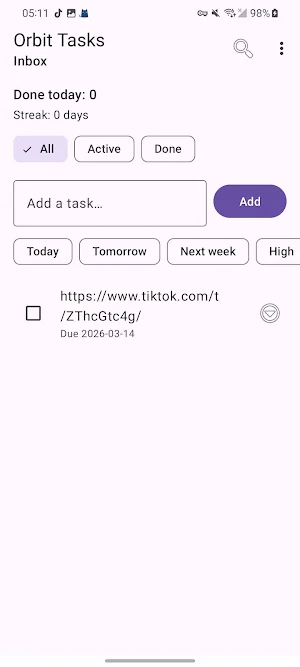 Orbit Tasks Screenshot 1