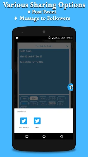 Text Style for Twitter Screenshot 2