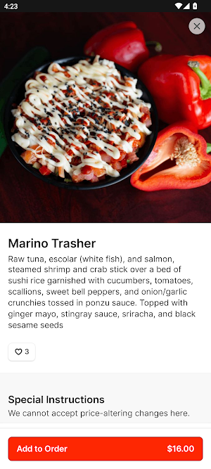 Kocina Stingray Sushifusion Screenshot 3