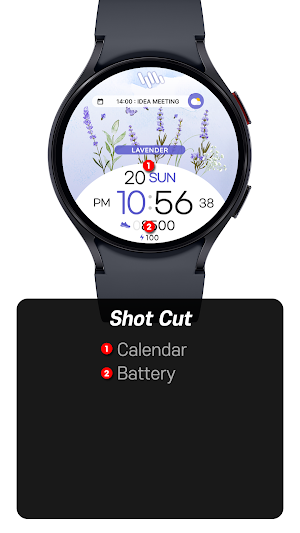 SamWatch Flower 2024 Lavender Screenshot 2