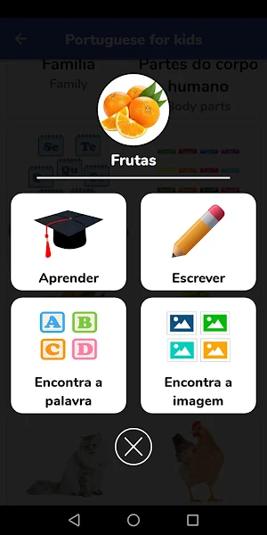 Portuguese For Kids Screenshot 1