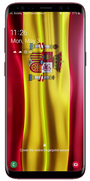 Spanish Flag Live Wallpaper Screenshot 3