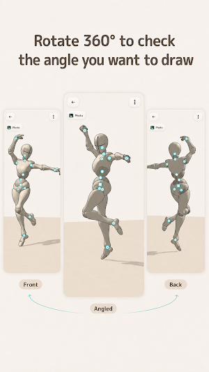 PoseDoll-3D Pose Reference App Screenshot 1