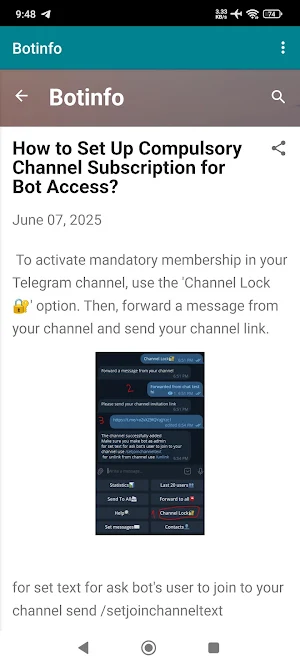 Botinfo Screenshot 2