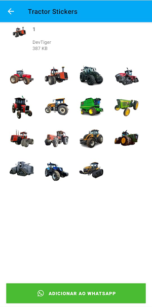 Tractor Stickers Screenshot 0