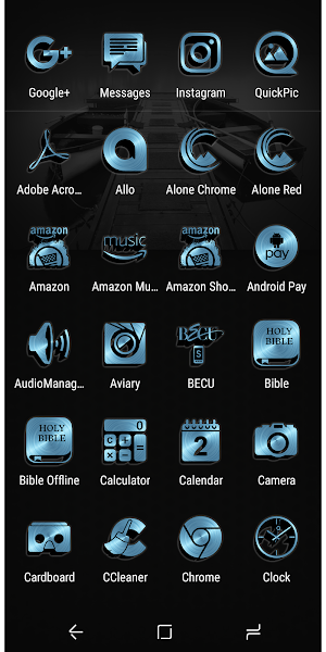 Alone Turquoise Icon Pack Screenshot 3