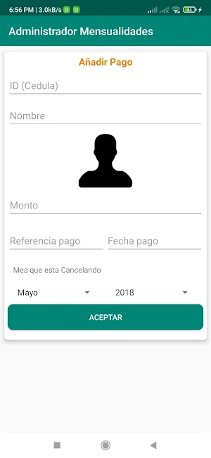 Control Mensualidades (Cobros) Screenshot 2