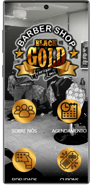 Barber Shop Black Gold Screenshot 0
