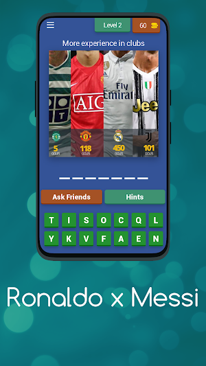 Messi x Ronaldo Quiz Screenshot 1
