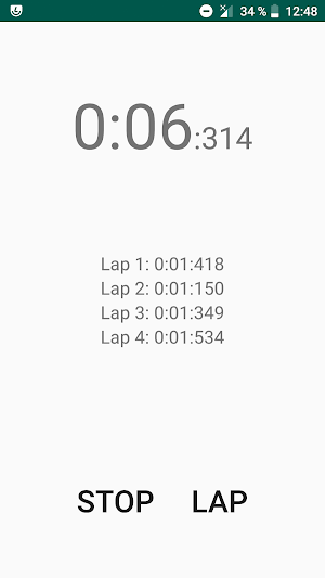 Stopwatch Screenshot 2