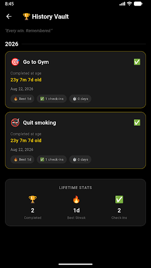 LifeArc: Age & Goal Tracker Screenshot 3